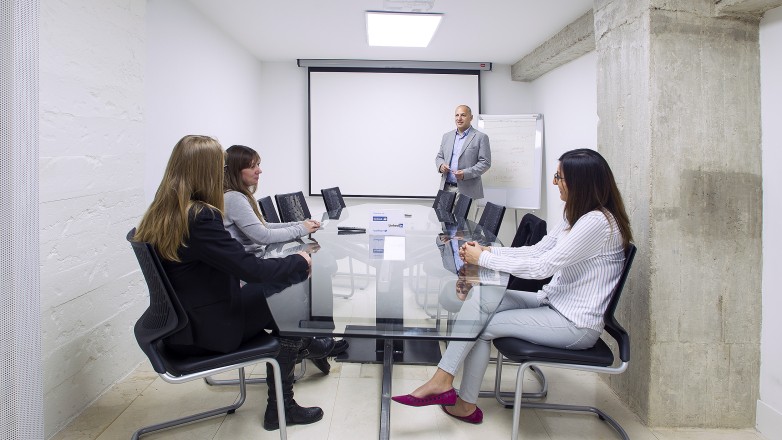 Eight person Boardroom with beamer for presentations